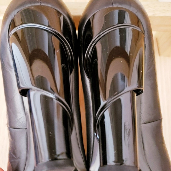 Chanel Boots Black 4inch Hill Leather size 40EU
